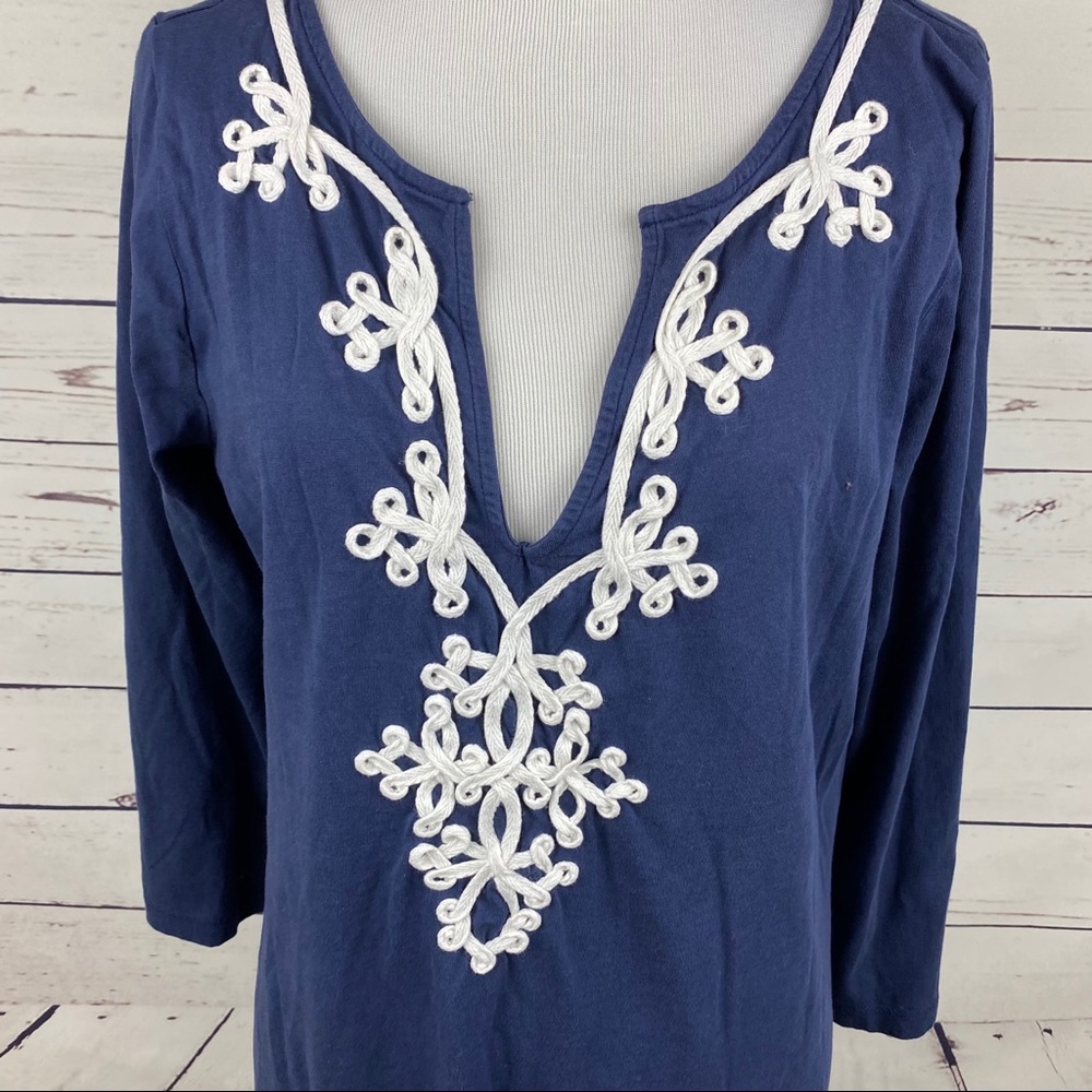 Lilly Pulitzer Marina Dress Large T-Shirt Dress - Picture 2 of 9